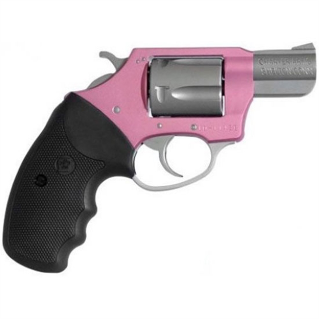 Picture of  Charter Arms 53830 Undercover Lite Pink Lady Small 38 Special, 5 Shot 2" Stainless Steel Barrel & Cylinder, Aluminum Frame W/Black Finger Grooved Rubber Grip, Exposed Hammer