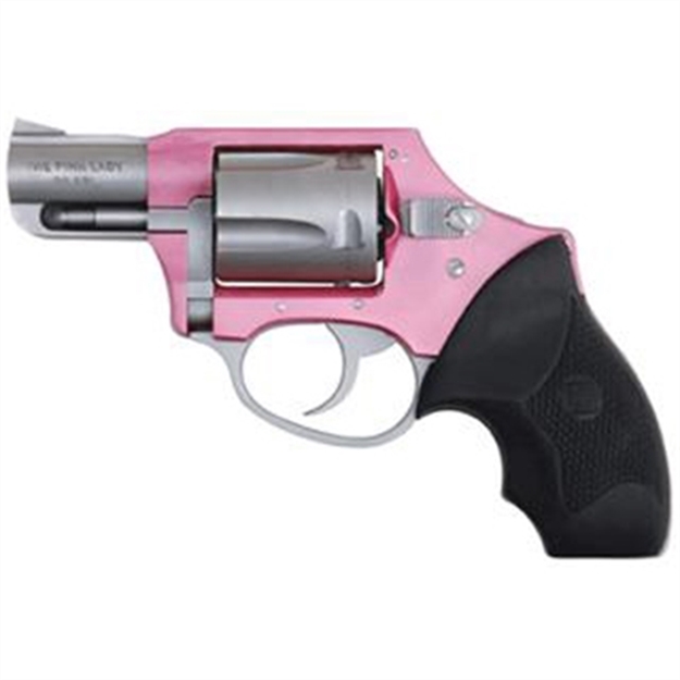 Picture of  Charter Arms 53831 Undercover Lite Pink Lady Small 38 Special, 5 Shot 2" Stainless Steel Barrel & Cylinder, Pink Aluminum Frame W/Black Finger Grooved Rubber Grip, Concealed Hammer 678958538311