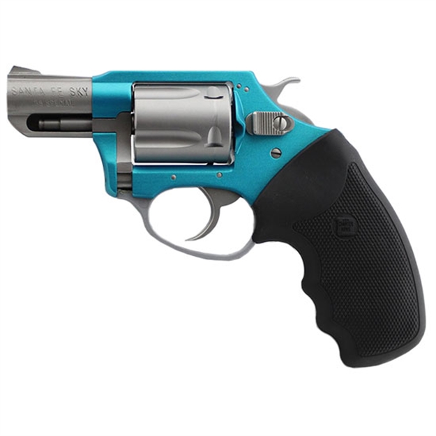 Picture of  Charter Arms 53860 Undercover Lite Santa FE Sky Small 38 Special, 5 Shot 2" Stainless Steel Barrel & Cylinder, Turquoise Aluminum Frame W/Black Finger Grooved Rubber Grip, Exposed Hammer 678958538601