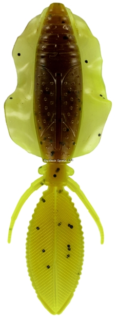 Picture of Chasebaits Flip Flop, Green Pumpkin Chartreuse, 4.25" Soft Plastic, 6Pcs