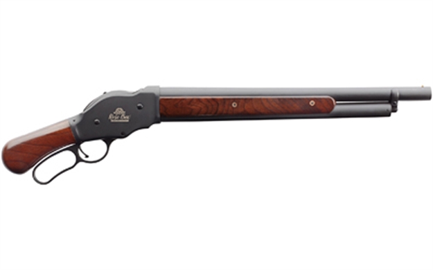 Picture of  Chiappa Firearms 930377 1887 Rose Box Bootleg 12 Gauge 5+1 2.75" 18.50", Black Barrel/Engraved Rec, Oiled Walnut Furniture With Pistol Grip, Bead Sight