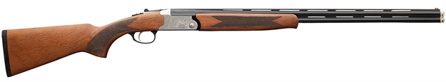 Picture of  Charles Daly 930331 202A  Compact 20 Gauge Break Open 3" 2Rd 26" Blued Over/Under Vent Rib Barrel, Engraved Silver Aluminum Receiver, Fixed Walnut Stock, Right Hand 8053800945042