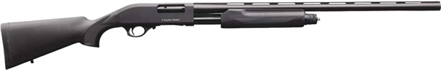Picture of Charles Daly 930223 301 Full Size 20 Gauge Pump 3" 4+1 26" Blued Vent Rib Barrel, Black Anodized Aluminum Grooved Receiver, Fixed Black Synthetic Stock, Right Hand 930.223