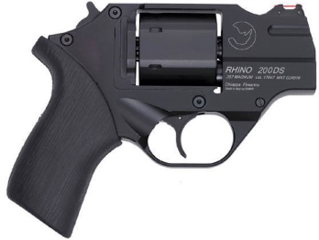 Picture of Chiappa Firearms Cf340216 Rhino 200Ds Small Frame 357 Mag 6 Shot, 2" Black Anodized Steel Barrel, Blued Steel Cylinder, Black Anodized Aluminum Frame, Black Rubber Grip, Concealed Hammer CF340.216 053670712119