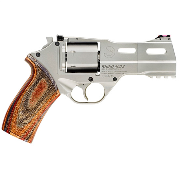 Picture of Chiappa Firearms White Rhino 40Ds 357Mag 4 Fos Nickel 6Rd 340222