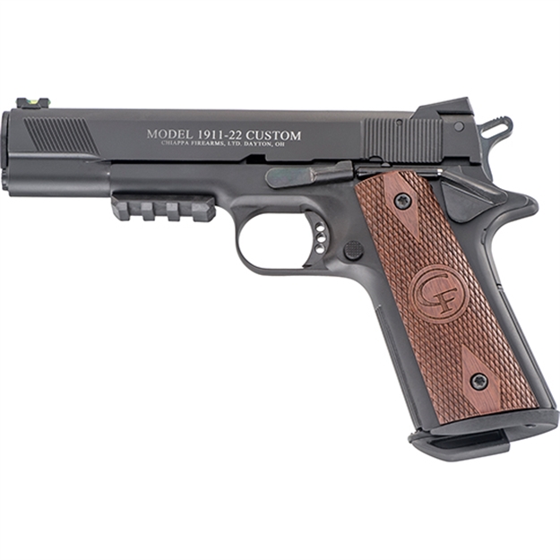 Picture of Chiappa Firearms 1911-22 Custom 22Lr 5 Checkered Walnut 401101
