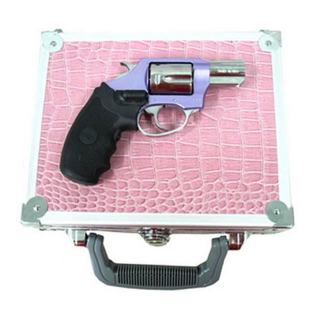 Picture of  Charter Arms 53842 Undercover Lite Chic Lady Small 38 Special 5 Shot 2" High Polished Stainless Steel Barrel & Cylinder, Lavender Aluminum Frame W/Black Crimson Trace Laser Grip, Exposed Hammer 678958538427