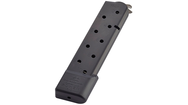 Picture of  Cmc Products 16150C Power Mag  10Rd 45 Acp Fits 1911 Government Black Stainless Steel