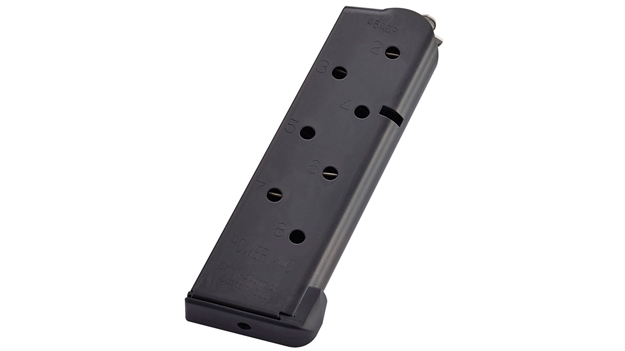 Picture of  Cmc Products 16132C Power Mag  8Rd 45 Acp Fits 1911 Officer Black Stainless Steel