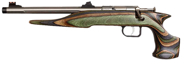 Picture of  Chipmunk 41105 Hunter Adult 22 Mag 1Rd 9" Threaded Stainless Steel Single Shot Barrel, Camo Laminate Stock