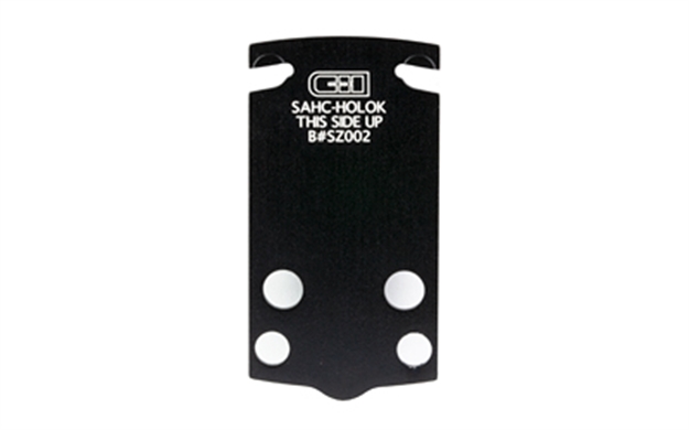 Picture of C&H Precision Sahcholok Springfield Hellcat  Black Anodized Holosun 407K/507K Rmsc Footprint SAHC-HOLOk 616943731781