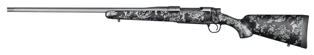 Picture of Christensen Arms 8010110900 Mesa Fft 6.5 Prc 4+1 20" Threaded Barrel, Tungsten Gray Cerakote, Black With Gray Webbing Stock, Left Hand 801-01109-00