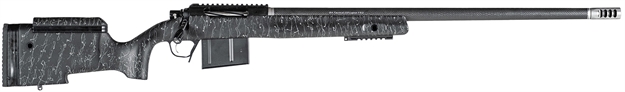 Picture of Christensen Arms 8010400200 BA Tactical Long Range 300 Prc 3+1 26" Carbon Fiber Barrel, Black Nitride Finish, Black With Gray Webbing Stock 801-04002-00