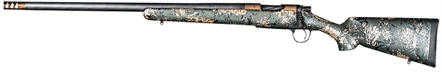 Picture of Christensen Arms 8010621000 Ridgeline Fft 7Mm Rem Mag 3+1 22" Carbon Fiber/Threaded Barrel, Burnt Bronze Cerakote, Green With Black/Tan Accents Stock, Left Hand 801-06210-00