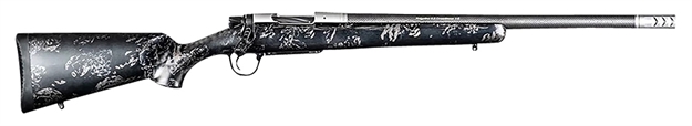 Picture of Christensen Arms 8010622200 Ridgeline Fft TI Full Size 6.5 Prc 3+1 20" Stainless Threaded Barrel, Drilled & Tapped Aluminum Receiver, Black W/Gray Accents Fixed Sporter Carbon Fiber Stock, Right Hand 801-06222-00 696528091912