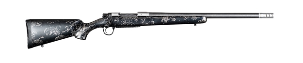 Picture of  Christensen Arms 8010631600 Ridgeline Fft TI 6.8 Western 3+1 20" Carbon Fiber Threaded Barrel, Stainless Titanium Rec, Black With Gray Accents Stock