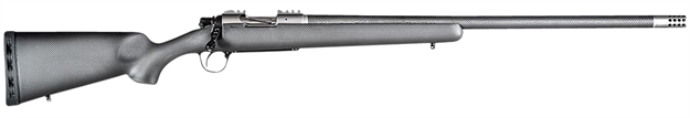 Picture of Christensen Arms 8010801000 Summit TI  Full Size 7Mm Prc 3+1, 26" Natural Titanium Steel Threaded Barrel, Natural Titanium Aluminum Receiver, Natural Carbon Fiber Thumbhole Stock 801-08010-00