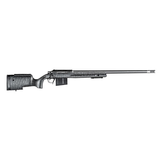 Picture of Christensen Arms 8010400300 BA Tactical Long Range 338 Lapua Mag 3+1 27" Carbon Fiber Barrel, Black Nitride Finish, Black With Gray Webbing Stock 801-04003-00