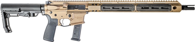 Picture of Christensen Arms 8010900401 Ca9mm  9Mm Luger 16" 21+1, Burnt Bronze Cerakote, Black Adjustable Mft Battlelink Minimalist Stock, Polymer Grip 801-09004-01