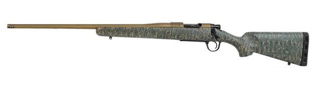 Picture of Christensen Arms 8010105200 Mesa  28 Nosler 3+1 26" Threaded Barrel, Burnt Bronze Cerakote, Green With Black/Tan Webbing Stock, Left Hand 801-01052-00