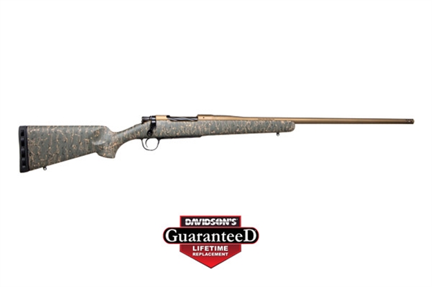 Picture of Christensen Arms 8010100800 Mesa  300 Win Mag 3+1 24" Threaded Barrel, Burnt Bronze Cerakote, Green With Black/Tan Webbing Stock 801-01008-00 810651029196