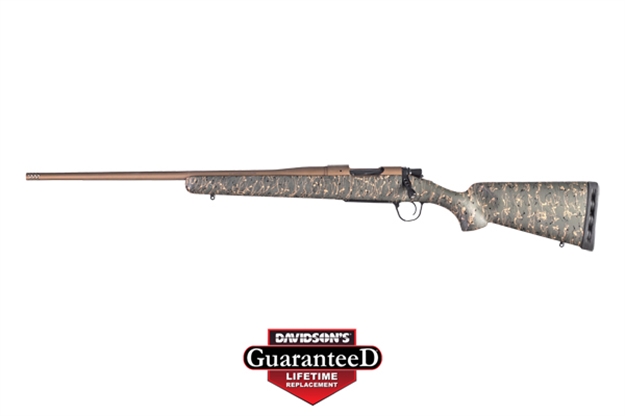 Picture of Christensen Arms 8010101500 Mesa  6.5 Creedmoor 4+1 22" Threaded Barrel, Burnt Bronze Cerakote, Green With Black/Tan Webbing Stock, Left Hand 801-01015-00