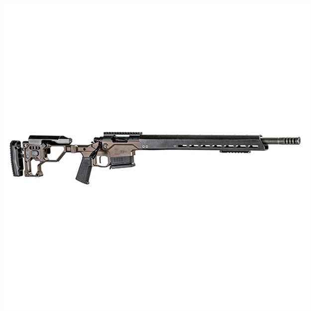Picture of Christensen Arms 8010300900 Modern Precision  6.5 Creedmoor 22" Threaded Carbon Fiber Barrel 5+1, Black Nitride Finish, Desert Brown Anodized Folding Stock, Polymer Grip 801-03009-00