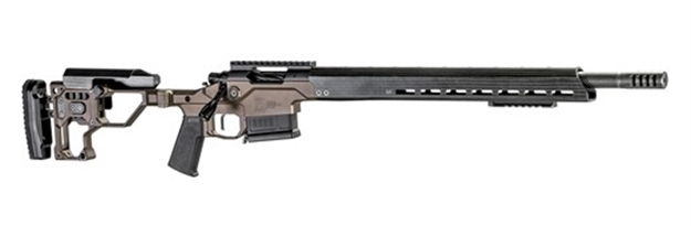 Picture of Christensen Arms 8010301201 Modern Precision  338 Lapua Mag 27" Threaded Carbon Fiber Barrel 5+1, Black Nitride Finish, Desert Brown Anodized Folding Stock, Polymer Grip 801-03012-01 696528087205