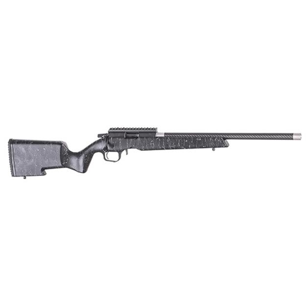 Picture of Christensen Arms 8011200200 Ranger  22 LR 10+1 18" Carbon Fiber/Threaded Barrel, Black Anodized Finish, Black With Gray Webbing Stock 801-12002-00 696528087786