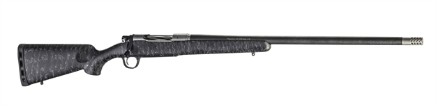 Picture of Christensen Arms Ca10299b14611 Ridgeline  22-250 Rem 4+1 24" Carbon Fiber/Threaded Barrel, Tungsten Gray Cerakote, Black With Gray Webbing Stock CA10299-B14611 810651028007