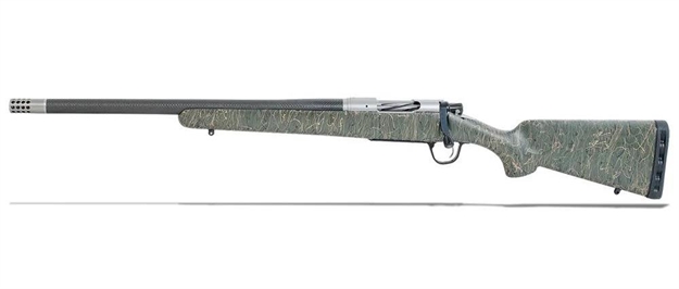 Picture of Christensen Arms 8010600801 Ridgeline  308 Win 4+1 20" Carbon Fiber/Threaded Barrel, Natural Stainless, Green With Black/Tan Webbing Stock, Left Hand 801-06008-01 810651029899