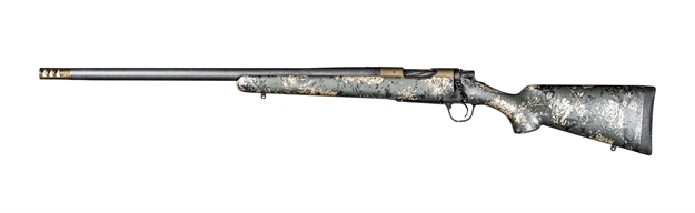 Picture of Christensen Arms 8010620700 Ridgeline Fft 6.5 Creedmoor 4+1 20" Carbon Fiber/Threaded Barrel, Burnt Bronze Cerakote, Green With Black/Tan Accents Stock, Left Hand 801-06207-00