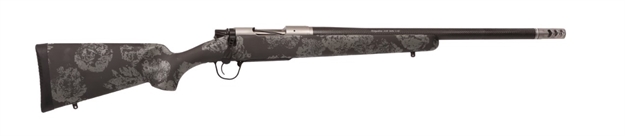Picture of  Christensen Arms 8010631600 Ridgeline Fft TI 6.8 Western 3+1 20" Carbon Fiber Threaded Barrel, Stainless Titanium Rec, Black With Gray Accents Stock