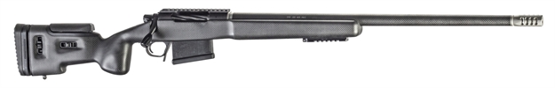 Picture of Christensen Arms Ca10272285445 Tfm Long Range Full Size 300 Win Mag 3+1, 26" Carbon Fiber Target Profile Barrel, Black Nitride Aluminum Receiver, Natural Carbon Fiber Fixed Long Range Stock CA10272-285445 810651025556