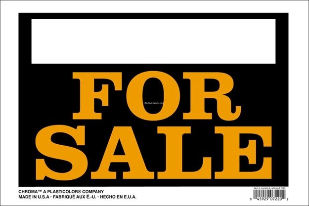 Picture of Chroma Plastic For Sale Sign