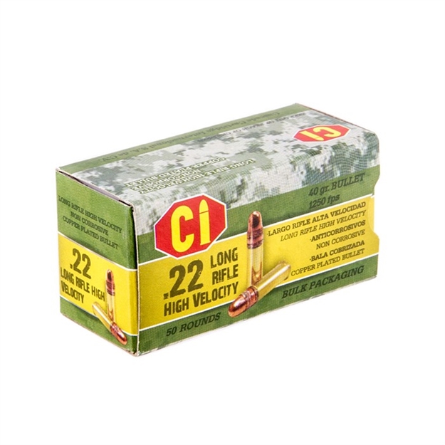 Picture of CI Ammo Green Ammo 22Lr 40Gr 50Rds/Box 100Box/Case