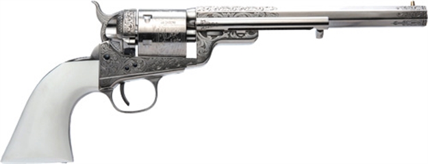 Picture of Cimarron 1851Rm WB Hickok 38Spl 7.5" FS Nickel Engraved CA925N00G13WBH 814230101181