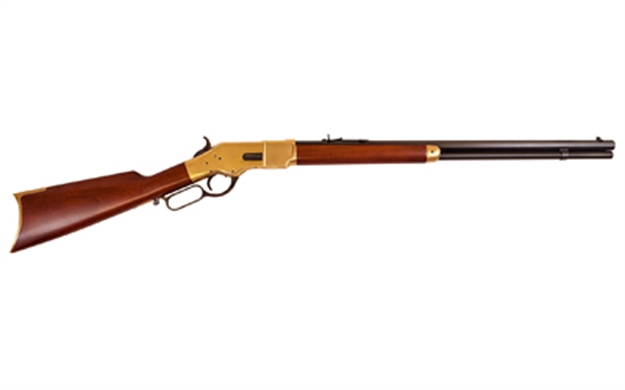 Picture of Cimarron Firearms 1866 Yellowboy Sporting Lever Action Rifle 45 Lc, Rh, 24 In, Blue, Wood Stk, 12+1 Rnd CA229 814230010131