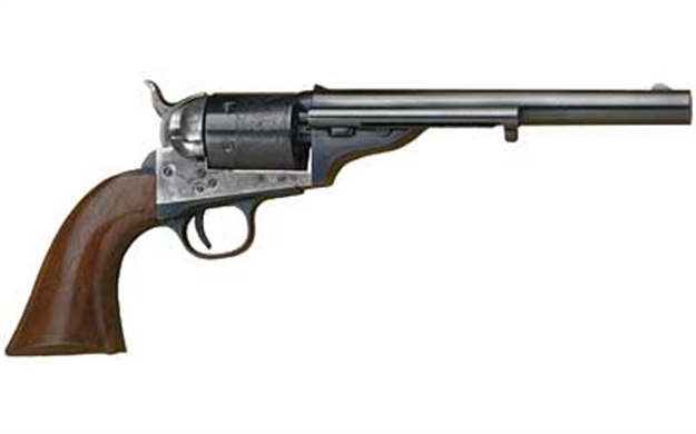 Picture of  Cimarron Ca916 1872 Open Top Army 45 Colt (Long Colt) 6 Shot 7.50" Blued Steel Barrel, Blued Cylinder, Color Case Hardened Steel Frame, Walnut Grip, Exposed Hammer 814230011152