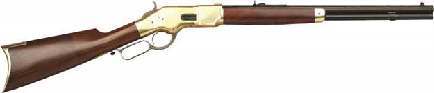 Picture of  Cimarron Ca221 1866 Yellowboy Short 38 Special 10+1 20" Blued Octagon Barrel, Brass Receiver, Fixed Walnut Stock 814230010100