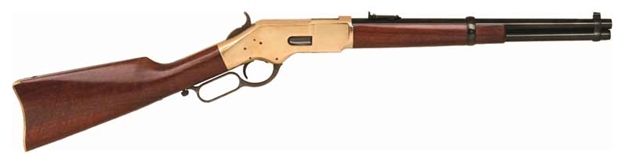 Picture of Cimarron Firearms 1866 Yellowboy .45Lc 16" Trapper Blued Walnut