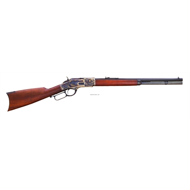 Picture of Cimarron Firearms 1873 Lever Action Rifle 44 Wcf, Rh, 20 In, Blue, Wood Stk, 10+1 Rnd CA241 844234100934