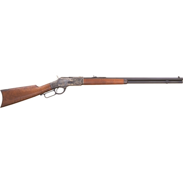 Picture of Cimarron Firearms 1873 Lever Action Rifle 357 Mag, Rh, 24 In, Blue, Wood Stk, 13+1 Rnd CA272 814230010216