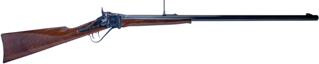 Picture of  Cimarron As150 1874 Sharps Sporting 45-70 Gov 1Rd 32" Blued Barrel, Color Case Hardened Receiver, Walnut Fixed Straight Stock 814230101044