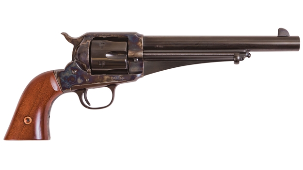Picture of  Cimarron Ca151 1875 Outlaw 45 Colt (Long Colt) 6 Shot 7.50" Blued Steel Barrel, Blued Cylinder, Color Case Hardened Steel Frame, Walnut Grip, Exposed Hammer 844234109944