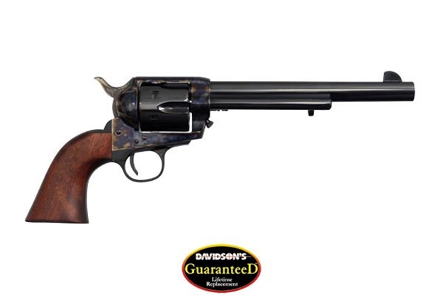 Picture of Cimarron Firearms US Cavalry Revolver 45 Lc, 7.5 In, Wood Grp, 6 Rnd, Case Hardened Frame, Std Trgr PP514M00 844234128327