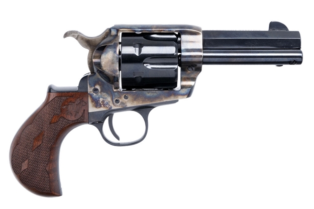 Picture of  Cimarron Pp346malo2 EL Malo 2 45 Long Colt 3.50" 6 Shot Color Case Hardened Octagon Barrel, Color Case Hardened Frame, Smooth Walnut Grip