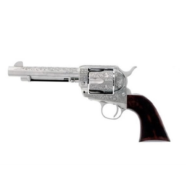 Picture of Cimarron Firearms Buffalo Bill Cody 45Lc 5.5" Engraved Nickel PP411LNBB 844234130092