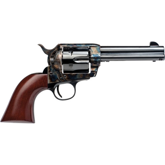 Picture of  Cimarron Pp410 Frontier Pre-War 1896-1940 45 Colt (Lc) 6 Shot, 4.75" Blued Steel Barrel, Blued Cylinder, Color Case Hardened Steel Frame, Walnut Grip, Exposed Hammer 814230112217