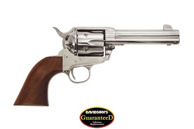 Picture of Cimarron Firearms Frontier Revolver 45 Lc, 4.75 In, Wood Grp, 6 Rnd, Fixed, S/S Frame, Std Trgr PP4500 844234127092